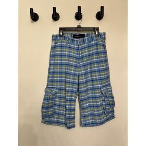 Boy’s/mens Roca Wear Bermuda Shorts Plaid Y2K Hip Hop 90’s Wear - Size 29/Y14